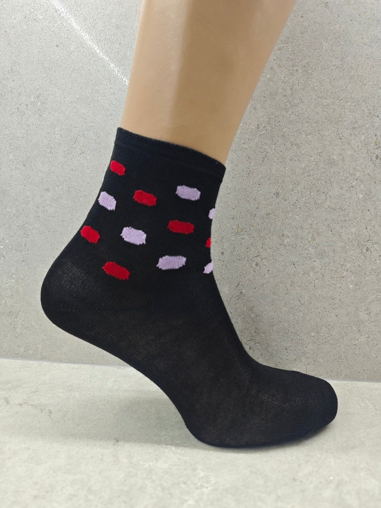 Women’s Socks With Bubble Mix Print Set Of 6 12 & 24 Pairs - Women’s socks