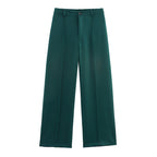 Women’s Straight High Waist Wide-leg Trousers - Wide leg trousers