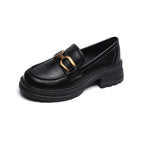 Women’s Thick Heel Soft Bottom Pumps - Black / 35 - Shoes