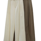 Women’sCasual Style Three-dimensional Pleated Suit Pants - Trousers