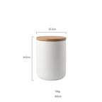 Wooden Lid Sealed Ceramic Storage Jar Kitchen Accessories - Storage Jar