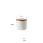 Wooden Lid Sealed Ceramic Storage Jar Kitchen Accessories - White / S - Storage Jar