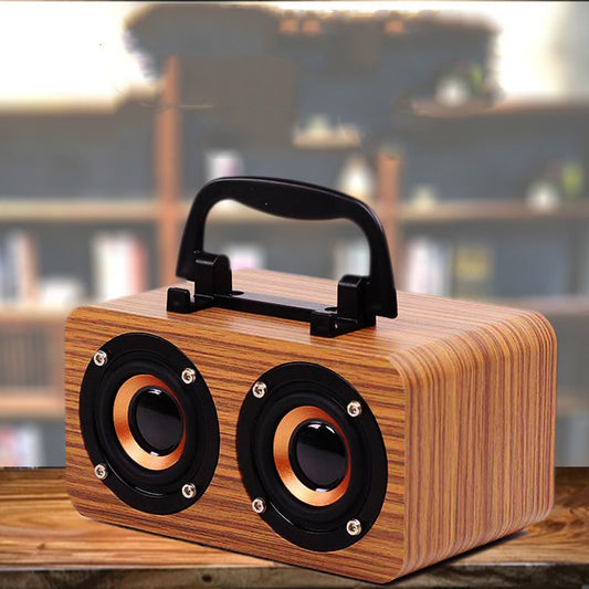 Wooden Wireless Bluetooth Speaker Portable Outdoor Speaker - Bluetooth speaker