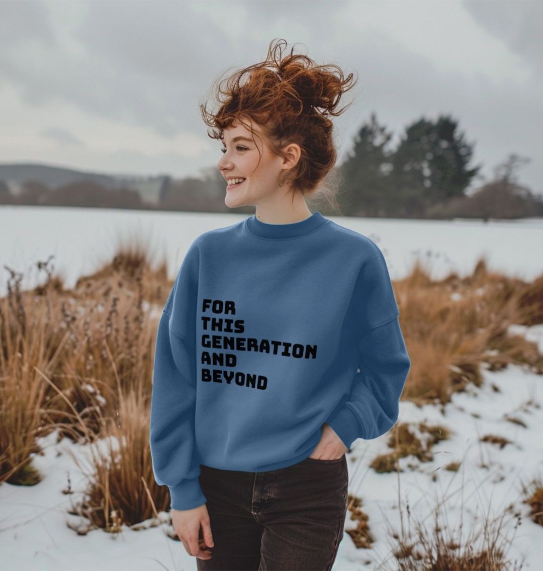 Oversized Slogan Jumper