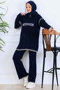 Mec Zippered Collar Knitwear Suit