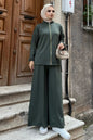 Zippered Two Piece Suit | Khaki – NEOMODEST product image 1