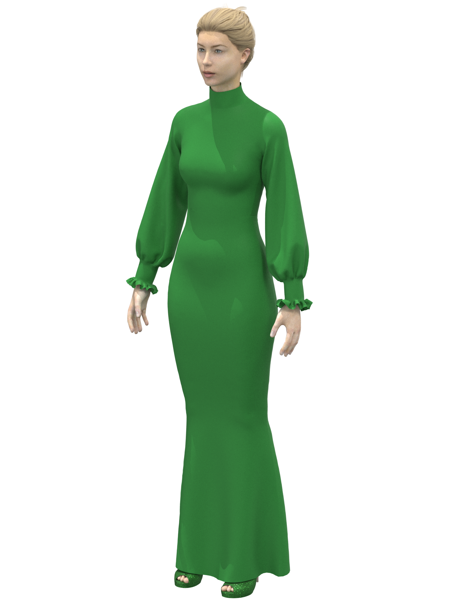Green Emerald Elegance Gown
